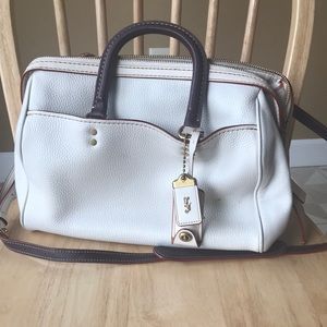 Cream Coach purse